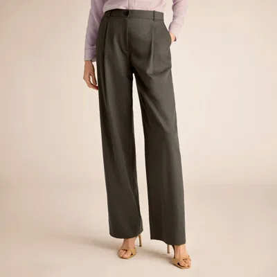 M.m.lafleur Fitz Pleated Trouser - Everyday Twill In Anchor