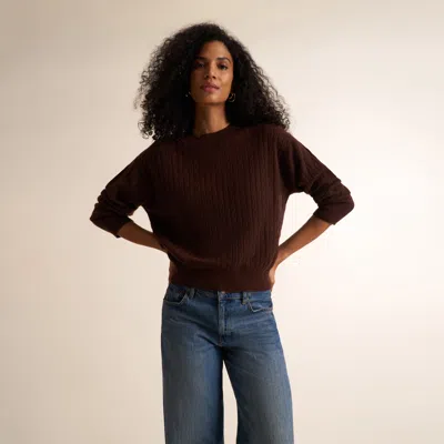 M.m.lafleur Giselle Cable Sweater - Cashmere In Animal Print