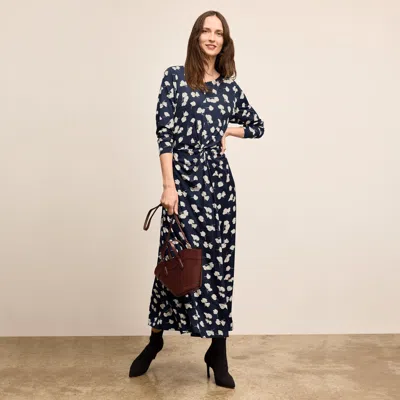 M.m.lafleur Jae Ruched Dress - Printed Jersey In Petal Print