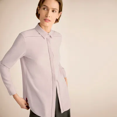 M.m.lafleur Lagarde Pointelle Shirt - Eco Soft Wave In Blossom