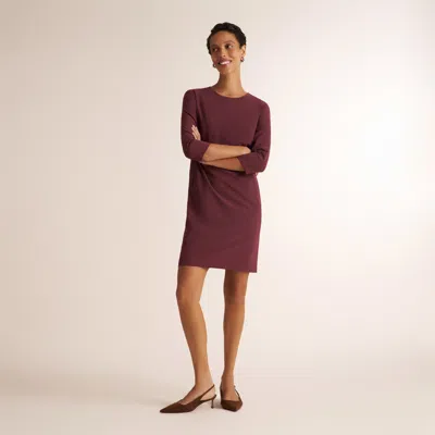 M.m.lafleur Lancia Travel Dress - Origamitech In Aubergine