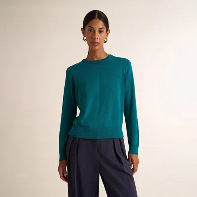 M.m.lafleur Larissa Pointelle Sweater - Cotton Silk Knit In Multi