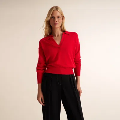 M.m.lafleur Leo V-neck Sweater - Cashmere In Multi