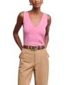 M.m.lafleur Alecia V-neck Tank In Lotus