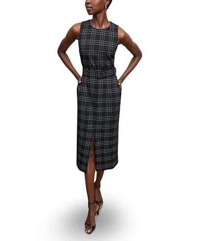 M.m.lafleur M. M.lafleur Ashtin Knit Suiting Dress In Plaid