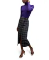 M.m.lafleur M. M.lafleur Axam Turtleneck - Ribbed Pima Cotton In Ube