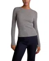M.m.lafleur M. M.lafleur Beck Ribbed Merino Sweater In Gray