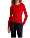 M.m.lafleur M. M.lafleur Beck Ribbed Merino Sweater In Red