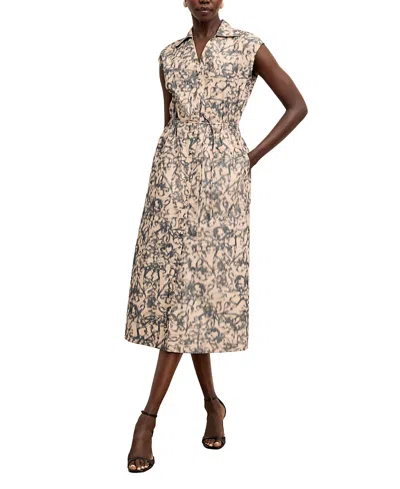 M.m.lafleur Cira Shirt Dress In Gray