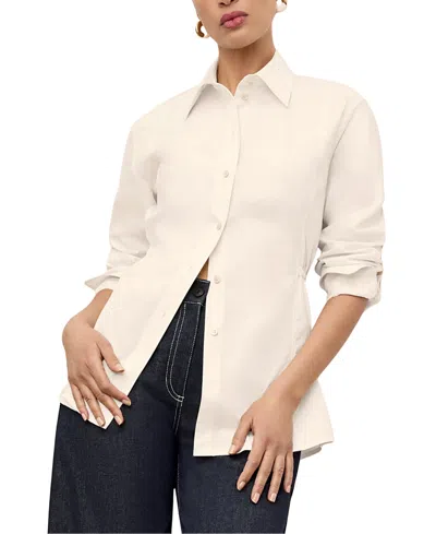 M.m.lafleur M. M.lafleur Cotton Poplin Bentley Al Fresco Shirt In Neutral