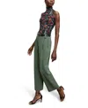 M.m.lafleur The Arlo Pant - Everyday Crepe With Topstitch In Splatter Pop