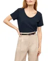 M.m.lafleur M. M.lafleur Kenya Women's Organic Cotton Slub T-shirt In Black