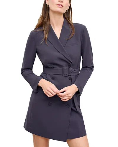 M.m.lafleur The Gwynne Dress - Origamitech In Cool Charcoal