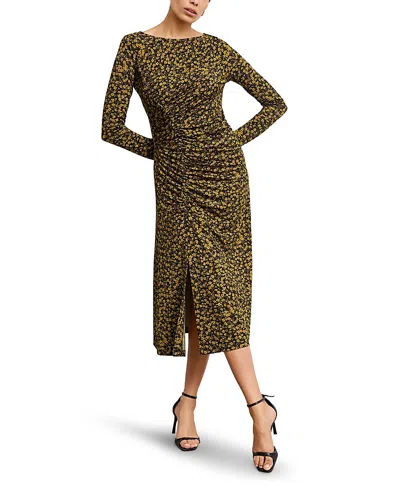 M.m.lafleur M. M.lafleur Rani Slinky Printed Jersey Dress In Bloom Print