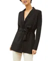 M.m.lafleur M. M.lafleur Women's Merritt Ribbed Jardigan Knit Blazer In Black