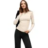 M.m.lafleur Malley Fitted Tee In Neutral