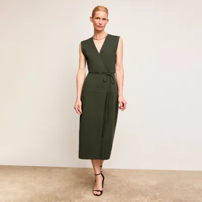 M.m.lafleur Marta Wrap Dress - Pima Cotton Jersey In Rosin