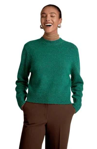 M.m.lafleur Maura Confetti Wool Sweater In Green