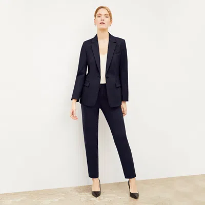 M.m.lafleur Mejia Pant - Washable Wool Twill In Galaxy Blue