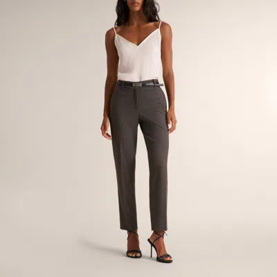 M.m.lafleur Mejia Tapered Pant - Knit Suiting In Purple