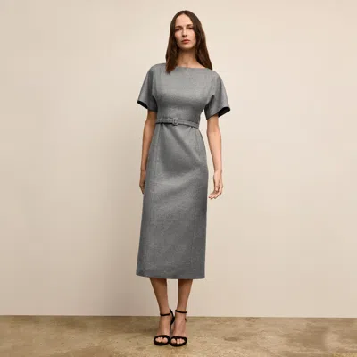 M.m.lafleur Meredith Executive Dress - Heritage Tweed In Gray Multi