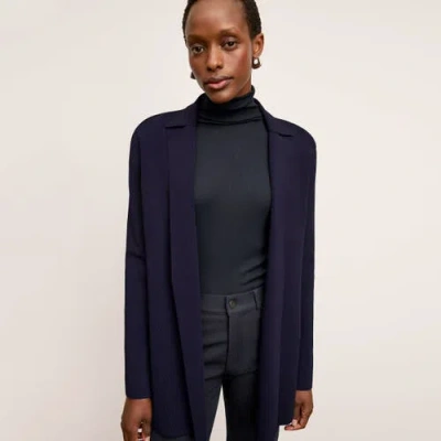 M.m.lafleur Merritt Wrap Jardigan  Dark Navy In Navy