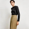 M.m.lafleur Raquel Long-sleeve Tee In Black
