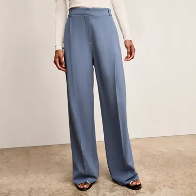 M.m.lafleur Rina Sculptural Pant - Origamitech In Dusty Blue