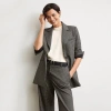 M.m.lafleur The Rossi Blazer - Knit Suiting In Classic Check