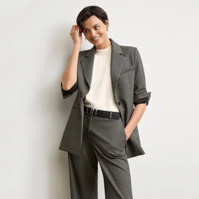 M.m.lafleur The Rossi Blazer - Knit Suiting In Classic Check