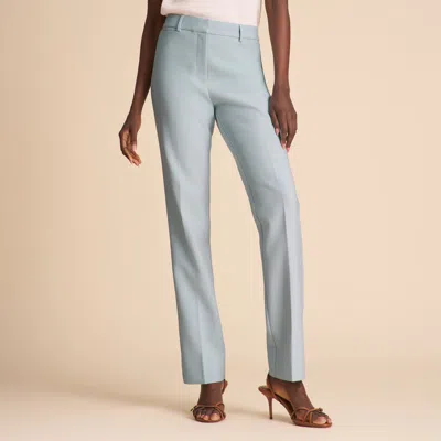 M.m.lafleur Smith Straight Trouser - Flex Suiting In Ice Blue