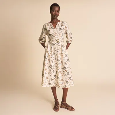 M.m.lafleur Tessie Flutter Dress - Airy Cotton In Wild Meadow