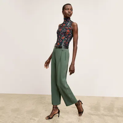M.m.lafleur The Arlo Pant - Everyday Crepe With Topstitch In Splatter Pop