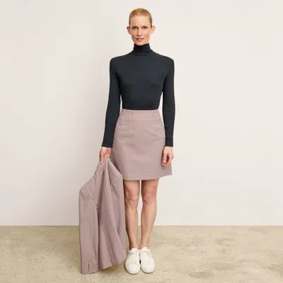 M.m.lafleur The Axam Turtleneck - Organic Ribbed Pima Cotton In Galaxy Blue