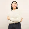 M.m.lafleur The Brodie Top - Cascade Knit In Ivory