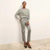 M.m.lafleur The Butler Sweater - Wavy Cotton Knit In Olive Melange