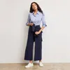 M.m.lafleur The Clemens Flex Shirt - Knit Poplin In White