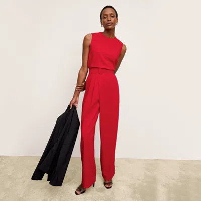 M.m.lafleur The Conway Pant - Eco Sateen In Maraschino
