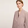 M.m.lafleur The Janette Blazer - Stretch Twill In Mini Check