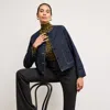 M.m.lafleur The Kane Jacket - Stretch Denim In Midnight Wash