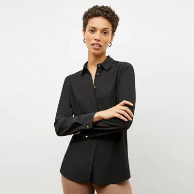 M.m.lafleur The Lagarde Shirt - Eco Soft Wave In Black