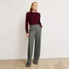 M.m.lafleur Larissa Pointelle Sweater In Syrah