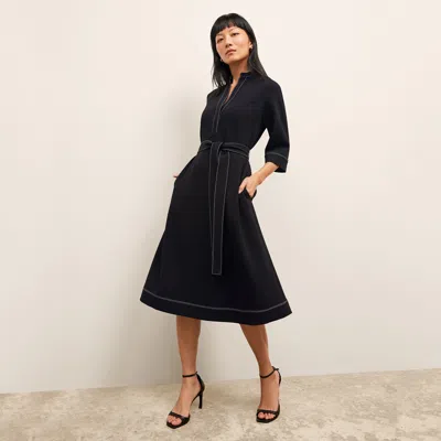 M.m.lafleur The Lauleh Dress - Everyday Crepe In Black