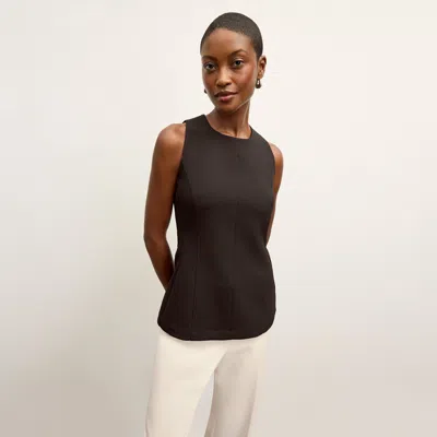 M.m.lafleur The Lucia Top - Flex Suiting In Black