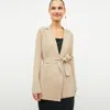 M.m.lafleur The Merritt Wrap Jardigan In Latte