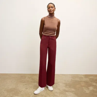 M.m.lafleur The Milo Jean - Eco Better Than Denim In Berry Jam