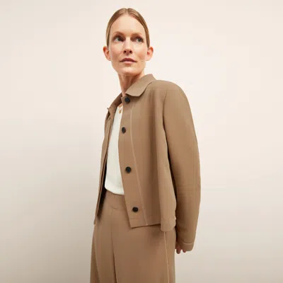 M.m.lafleur The Nicky Jacket - Everyday Crepe In Light Saddle