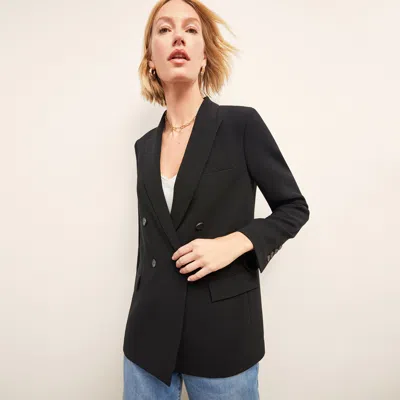 M.m.lafleur The O'hara Boyfriend Blazer - Everyday Crepe In Black