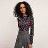 M.m.lafleur The Percy Top - Printed Jersey In Splatter Pop