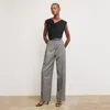 M.m.lafleur The Rina Pant - Sharkskin In Mixed Check